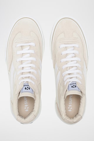 Baskets montantes en cuir 3141 REVOLLEY MID PLATFOR - Beige