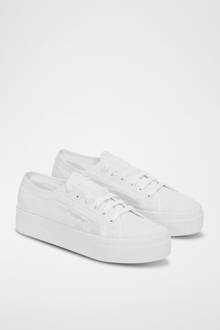 Baskets plateformes 2740 FLOWER SANGALLO - Blanc