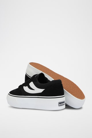 Baskets plateformes en cuir - Noir