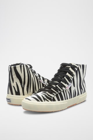 Baskets montantes 2795-FANVELVETW - Blanc