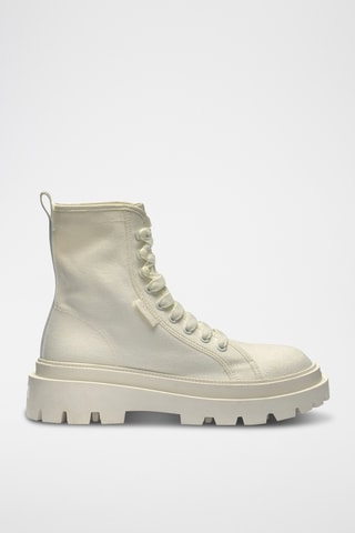 Bottines 3051 ALPINA CANVAS - Blanc cassé