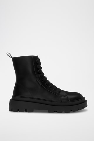 Bottines en cuir 3051 ALPINA NAPPA - Noir