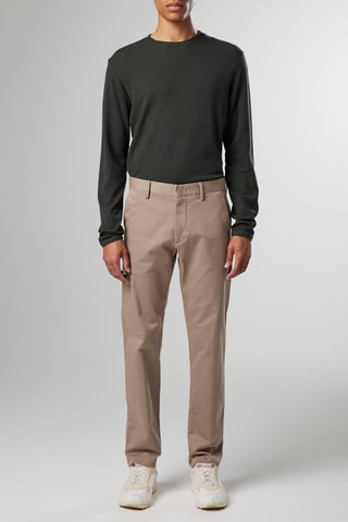 Pantaloni chino regular in cotone bio Theo - Beige