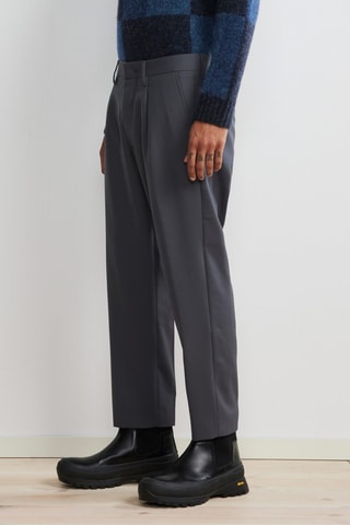 Pantaloni in lana vergine Bill - Grigio scuro