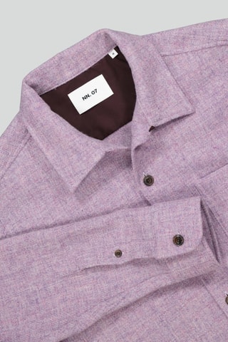 Sovracamicia in lana vergine Julio - Viola