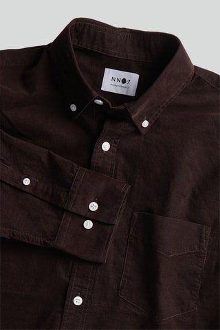 Camicia regular - Marrone scuro