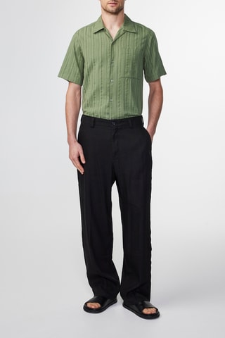 Camicia in cotone bio Julio - Verde acqua