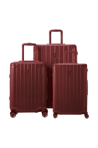 Set de 3 valises (S/M/L) Intemporelle - Marron - 55/65/75 cm - Cadenas TSA