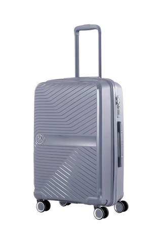 Valigia media (M) PP5 - Argentato - 65 cm - Lucchetto TSA