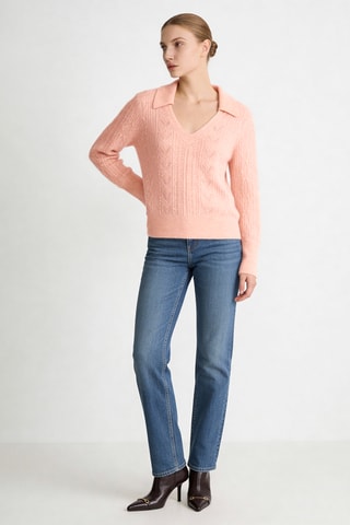 Pull en laine et mohair Florentin - Saumon