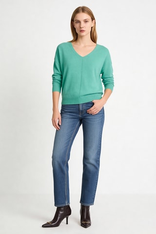 Pull en cachemire Thelmina - Vert d’eau