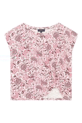 Top noué en lin Timi - Fuchsia