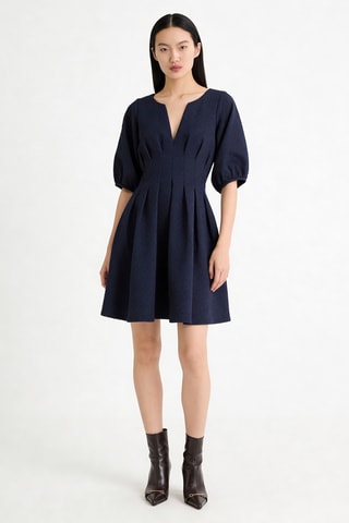 Robe patineuse Rosalia - Bleu marine