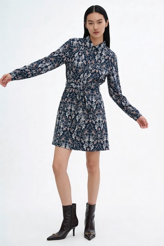 Robe trapèze Roma - Bleu marine