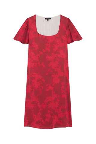 Robe droite Rufina - Rouge et bordeaux