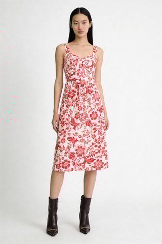 Robe droite Ritzilon - Ivoire et bordeaux