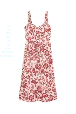 Robe droite Ritzilon - Ivoire et bordeaux