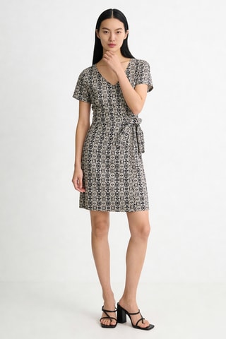 Robe fourreau Bobby - Noir et gris