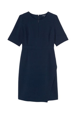 Robe portefeuille Mina - Bleu marine