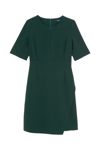 Robe portefeuille Mina - Vert foncé