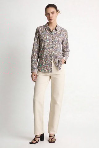 Chemisier droit Jessica - Ecru