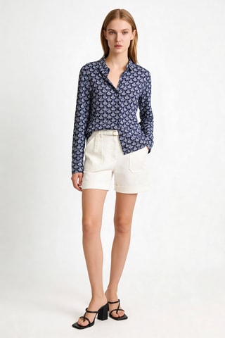 Chemisier droit Justine - Bleu