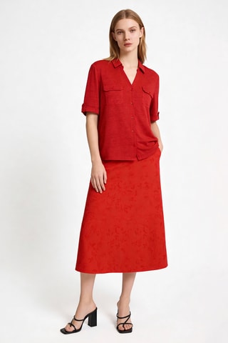 Chemisier en lin Estela - Bordeaux