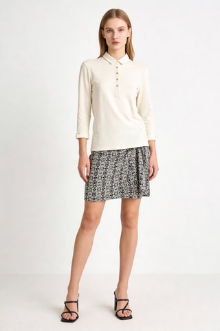 Polo droit Nina - Ivoire