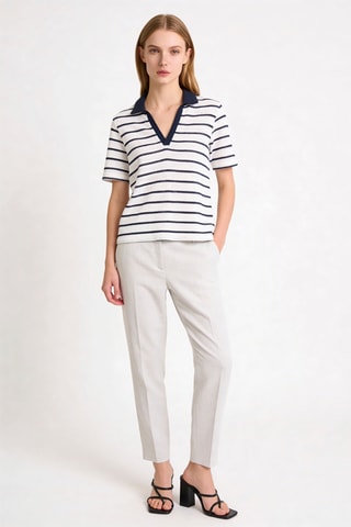 T-shirt Teline - Bleu marine et blanc