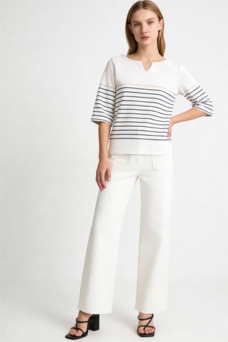 T-shirt droit Olympia - Ivoire