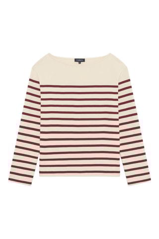 T-shirt Cassandre - Bordeaux et beige
