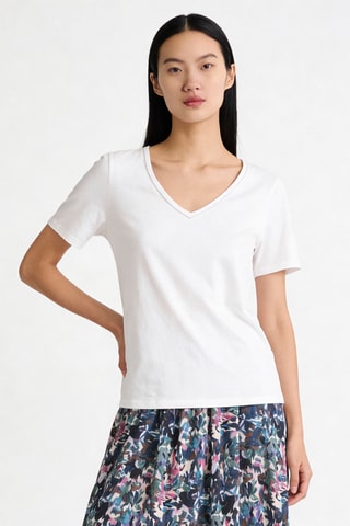 T-shirt droit en lin Pepe - Ecru