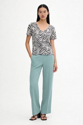 T-shirt droit en lin Mario - Gris foncé