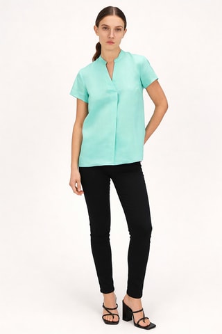 Blouse en lin Kat - Vert d’eau