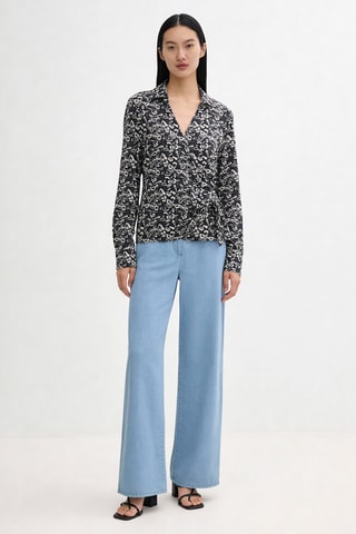 Blouse portefeuille Dolita - Noir