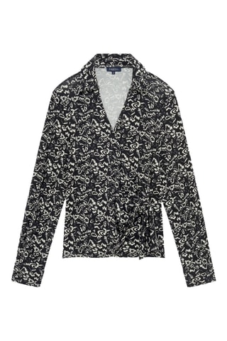 Blouse portefeuille Dolita - Noir