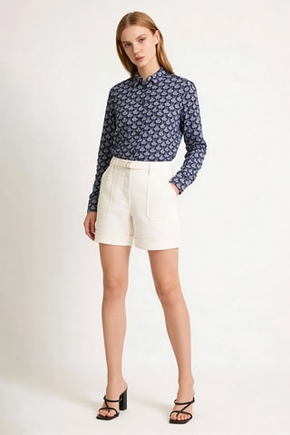 Short Satino - Blanc