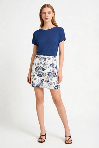 Jupe droite Joude - Ivoire