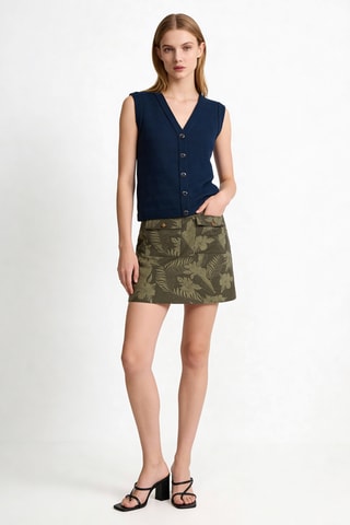 Jupe droite Jane - Kaki