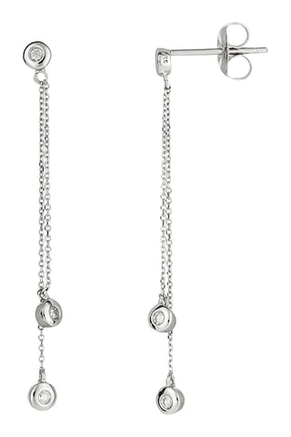 Boucles d'oreilles Planer sur ton cœur - Or blanc et diamants