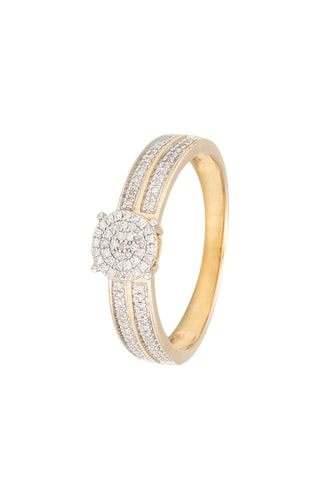 Solitaire Toi que j'aime  -  Or jaune et diamants