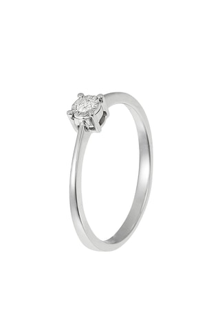 Solitaire A moi pour toujours - Or blanc et diamant