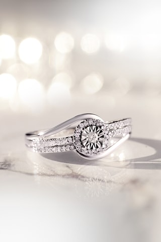 Solitaire Elue De Ton Cœur - Or blanc et diamants