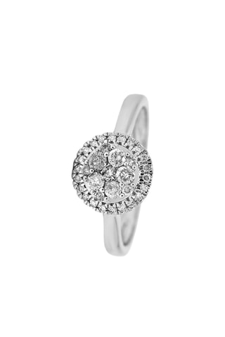 Bague Canberra - Or blanc et diamants