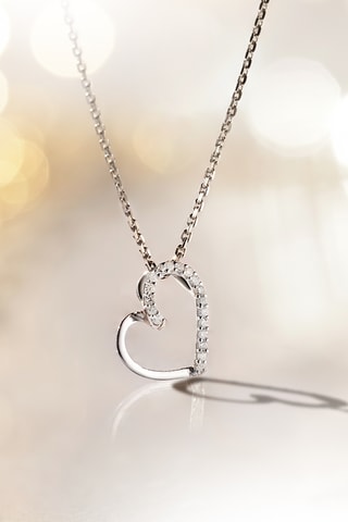 Pendentif Mon Diamant GM  -  Or blanc et diamants