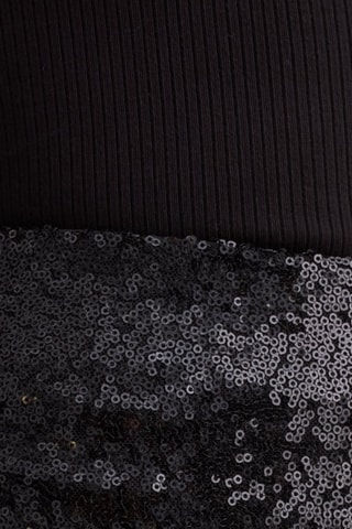 Pantalón wide leg de tiro alto - Negro