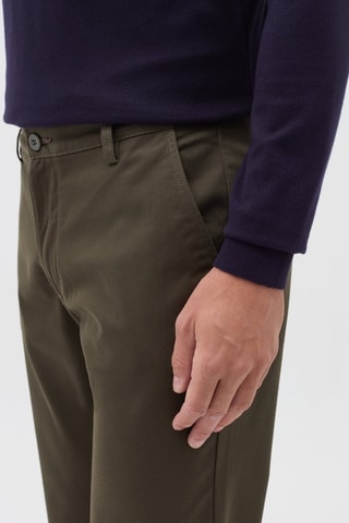 Pantalón chino regular fit - Caqui