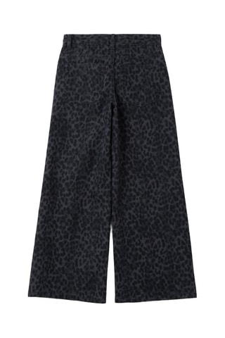 Pantalón wide leg - Antracita y negro