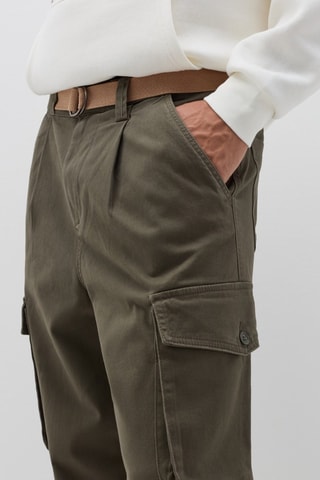 Pantalón cargo - Verde oliva