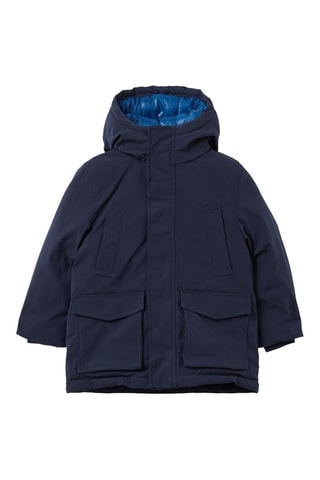Parka con capucha - Azul marino